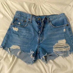 Levi's 501 shorts, size 27, button fly